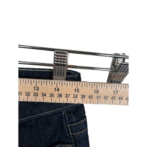 Guess Y2K low rise Daredevil flare jeans dark sz 28 - Picture 3 of 10